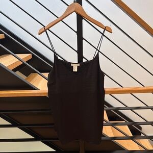 Elegant H&M Black Satin-Finish Camisole Top